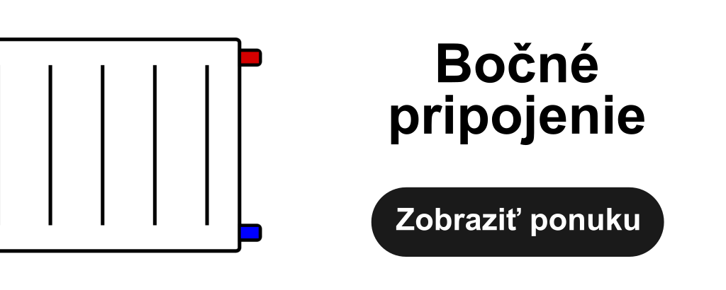 Radiátory korado, bočné pripojenie, TERMOobchod, PNG